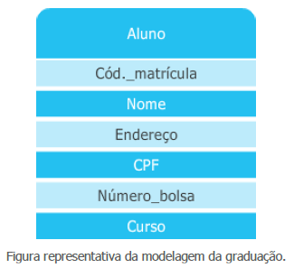 Figura representativa da modelagem da graduação