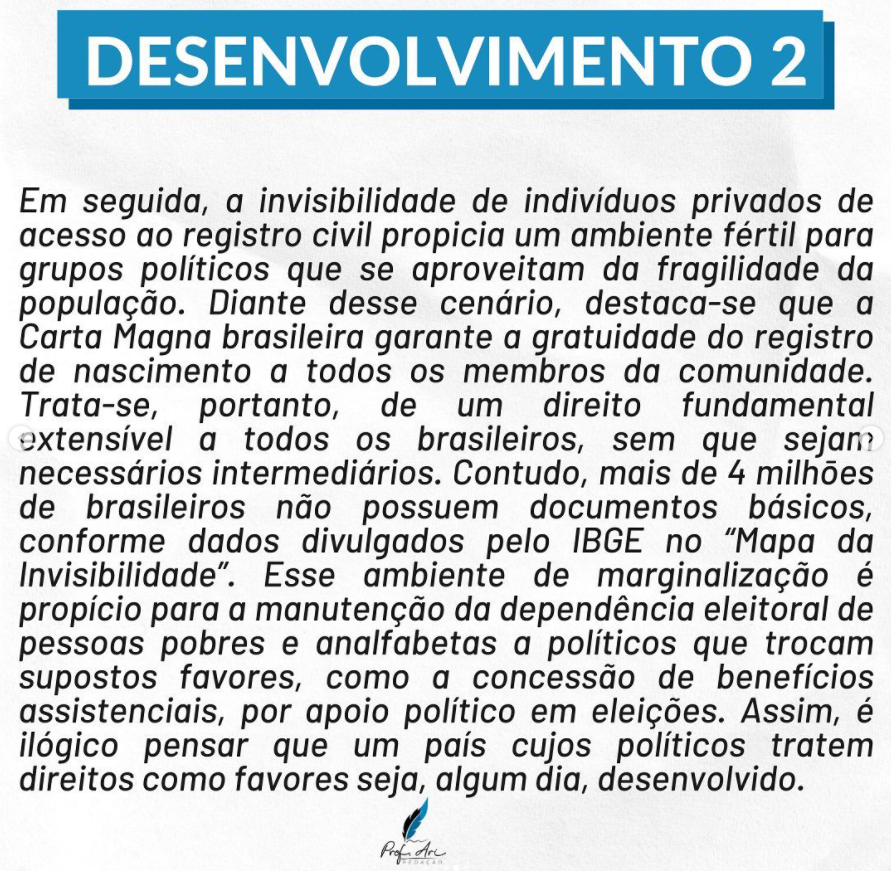 tema da redação do ENEM 2021